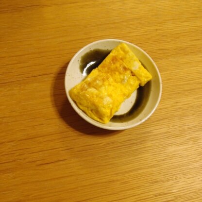 お弁当用に作りました
卵1個で作ったので小さいのですが･･･
ご馳走様でした